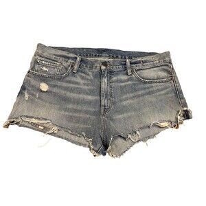 RALPH LAUREN Denim & Supply Women’s Boyfriend Cut Off Jean Shorts Distressed 32